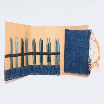 Набор съемных спиц "Denim Indigo Wood", длина 11,5см, KnitPro
