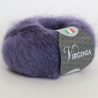 Пряжа SEAM VIRGINIA ( 17 фиолетовый  ) Состав: 30% мохер 40% акрил 30% нейлон; 25г/225м