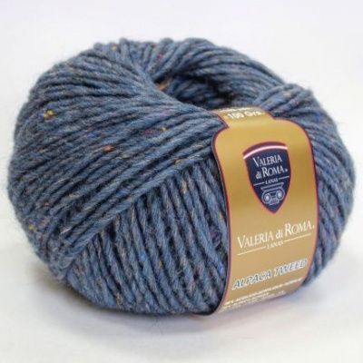 Пряжа Valeria di Roma Alpaca Tweed (9105, джинс) - Состав: 20% шерсть 20% альпака 56% акрил 4% вискоза; 100г/170м