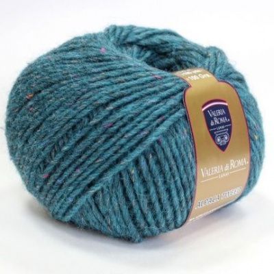 Пряжа Valeria di Roma Alpaca Tweed (9102, морская волна) - Состав: 20% шерсть 20% альпака 56% акрил 4% вискоза; 100г/170м